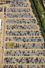 BLG AutoTerminal Hamburg, car loading in Hamburg harbour, car dump, Hamburg harbour, Elbe, Hamburg,