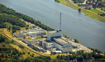 Geesthacht Energypark, Kernkraftwerk Krümmel GmbH, nuclear power plant on the Elbe, Geesthacht,