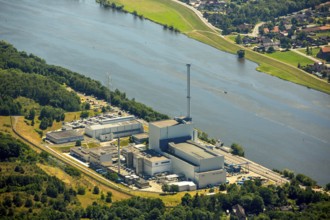 Geesthacht Energypark, Kernkraftwerk Krümmel GmbH, nuclear power plant on the Elbe, Geesthacht,