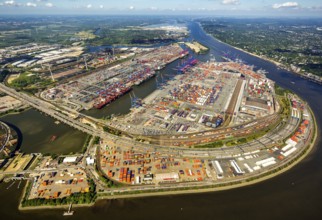Container Port Hamburg, CTA, Container Terminal Altenwerder, Hamburg-Altenwerder, Port of Hamburg,