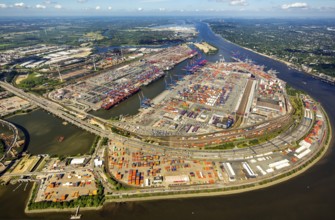 Container Port Hamburg, CTA, Container Terminal Altenwerder, Hamburg-Altenwerder, Port of Hamburg,