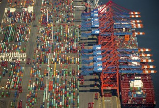 Container loading, container gantry cranes, container cranes, container ship, container freighter,