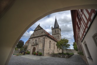Church of the Nativity of Mary in the Kirchenburg, Hannberg, Middle Franconia, Bavaria, Germany