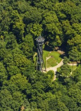 Schlossberg tower on the Schlossberg, Freiburg im Breisgau, Breisgau, Baden-Württemberg, Germany,