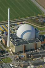 Nuclear power plant Grohnde, nuclear power plant, nuclear power plant on the Weser, pressurised