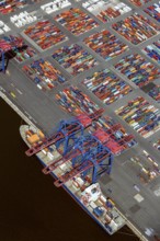 Container port, Waltershofer Hafen, container ships, Eurogate, Eurogate Container Terminal, Port of