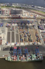Container port, Waltershofer Hafen, container ships, Eurogate, Eurogate Container Terminal, Port of