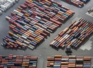 Container port, Waltershofer Hafen, container ships, Eurogate, Eurogate Container Terminal, Port of