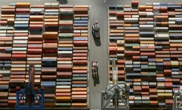Container port, Waltershofer Hafen, container ships, Eurogate, Eurogate Container Terminal, Port of