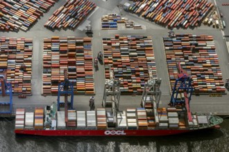 Container port, Waltershofer Hafen, container ships, Eurogate, Eurogate Container Terminal, Port of