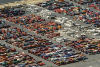 Container port, Waltershofer Hafen, container ships, Eurogate, Eurogate Container Terminal, Port of