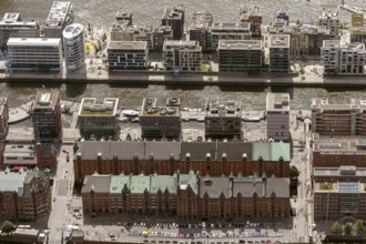 Speicherstadt, HafenCity, Elbe, Hamburg am Kaiserkai, Hamburg harbour, Hamburg, Germany, Europe,