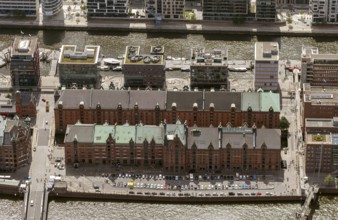 Speicherstadt, HafenCity, Elbe, Hamburg am Kaiserkai, Hamburg harbour, Hamburg, Germany, Europe,