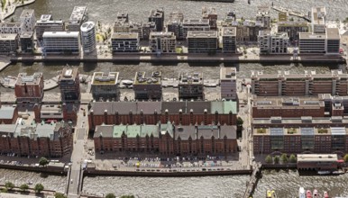 Speicherstadt, HafenCity, Elbe, Hamburg am Kaiserkai, Hamburg harbour, Hamburg, Germany, Europe,