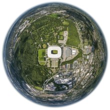 Imtech Arena, HSV Stadion, HSH Nordbank Arena, Hamburg, Bundesliga stadium, fisheye lens, fisheye,