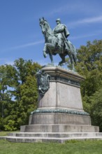 Duke Ernst II, equestrian monument, statue, Coburg, Upper Franconia, Franconia, Bavaria, Germany