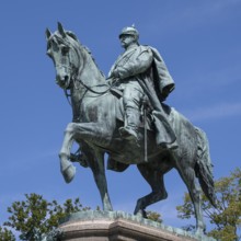 Duke Ernst II, equestrian monument, statue, Coburg, Upper Franconia, Franconia, Bavaria, Germany