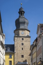Spitalgasse, Spitaltor, Historic City Gate, Tower, Coburg, Upper Franconia, Franconia, Bavaria,