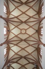 Vault, Holy Trinity, City Church, Bayreuth, Upper Franconia, Franconia, Bavaria, Germany