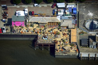 StrandPauli, Hamburg harbour, Elbe, Hamburg, Free and Hanseatic City of Hamburg, Germany, Europe,