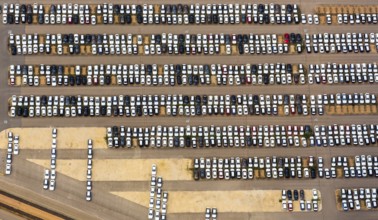 New car car park, BMW new car, BMW plant regensburg, automotive plant, car factory, Bayrische
