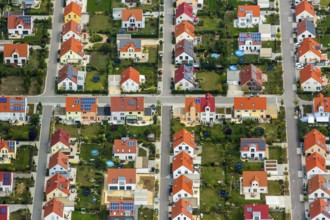 New development area, semi-detached houses, semi-detached house, residential property,