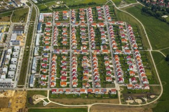 New development area, semi-detached houses, semi-detached house, residential property,