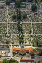 Cemetery Regensburg, Upper Catholic Cemetery Regensburg, row graves, military graves, Regensburg,