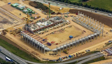 Arena Regensburg under construction, as of July 2014, Regensburg, independent city in Eastern