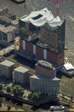 Roof construction of the Elbphilharmony, concert hall in the HafenCity in Hamburg, Elbphilharmonie