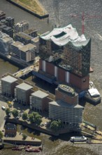 Roof construction of the Elbphilharmony, concert hall in the HafenCity in Hamburg, Elbphilharmonie