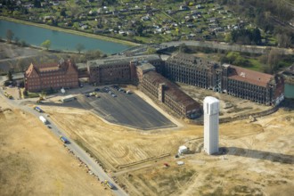 Former Conti site with Conti tower, Stockardtweg, Hanover, capital city, Lower Saxony, Germany, DE,