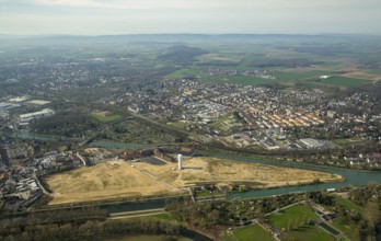 Former Conti site with Conti tower, Stockardtweg, Hanover, capital city, Lower Saxony, Germany, DE,