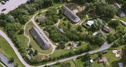 Archaeological Centre Hitzacker, residential barns, longhouses, mortuary hut, pit house, open-air