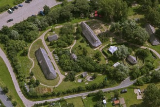 Archaeological Centre Hitzacker, residential barns, longhouses, mortuary hut, pit house, open-air