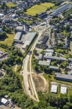 Aerial view, Niedersprockhövel, bypass road L70n between Hauptstraße and Wuppertaler Straße,
