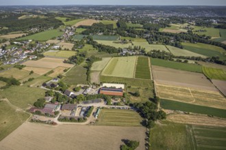 Aerial view, riding centre Oberste-Lehn, Gennebreck, Sprockhövel, Ruhr area, North