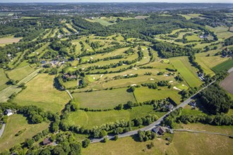 Aerial view, Golf course Golfclub Felderbach Sprockhövel, Frielinghausen 1, Alter Schee,