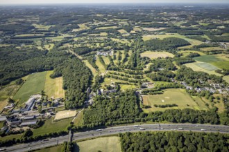 Aerial view, golf course Golfclub Felderbach Sprockhövel, Frielinghausen 1, Sprockhövel, Ruhr area,