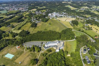 Aerial view, IG-Metall-Bildungszentrum, Sprockhövel, Ruhr area, North Rhine-Westphalia, Germany,