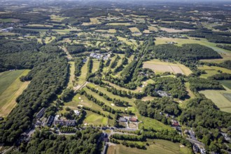 Aerial view, golf course Golfclub Felderbach Sprockhövel, Frielinghausen 1, Sprockhövel, Ruhr area,