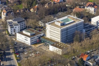 Aerial photograph, Unna district administration, Unna district economic development agency, Unna,