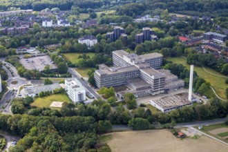 Aerial view, Helios Klinikum Niederberg, Losenburg, Velbert, Ruhr area, North Rhine-Westphalia,