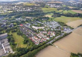 Aerial view, residential area Paracelsusstraße, Losenburg, Velbert, Ruhr area, North