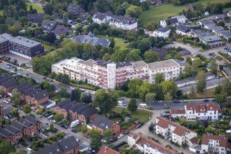 Aerial view, residential area Paracelsusstraße, Losenburg, Velbert, Ruhr area, North