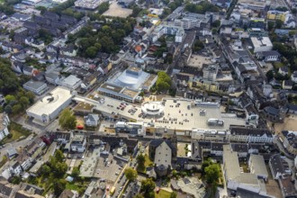 Aerial view, StadtGalerie Velbert, Forum Niederberg, Velbert, Ruhr area, North Rhine-Westphalia,