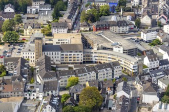 Aerial view, town hall, Velbert, Ruhr area, North Rhine-Westphalia, Germany, authority, DE, Europe,