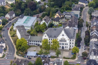 Aerial photo, Nikolaus-Ehlen-Gymnasium, Velbert, Ruhr area, North Rhine-Westphalia, Germany,