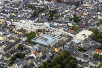 Aerial view, StadtGalerie Velbert, Forum Niederberg, Velbert, Ruhr area, North Rhine-Westphalia,