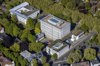 Aerial photograph, Unna district administration, Unna district health and environmental authority,